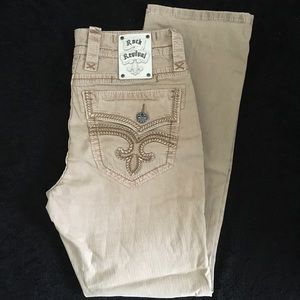 MENS ROCK REVIVAL KHAKIS